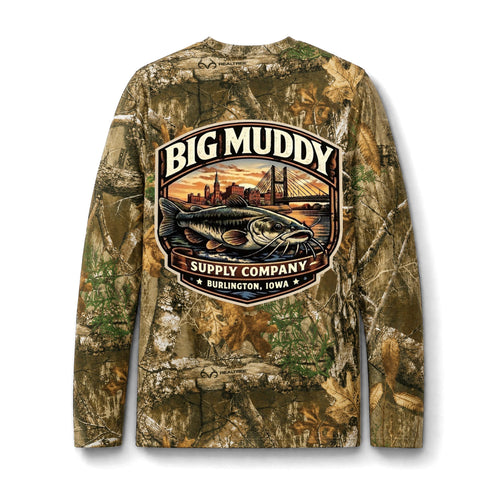 Camo Long Sleeve Pocket Tee